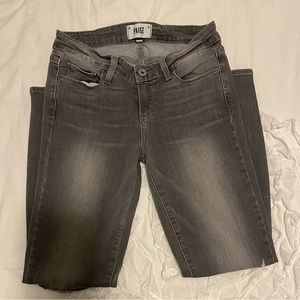 PAIGE Verdugo Crop - Grey - Destructed